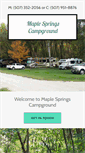 Mobile Screenshot of maplespringscampground.com